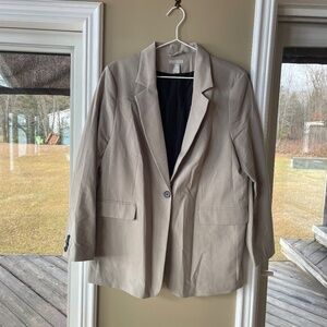 H&M Taupe Blazer - Size Large